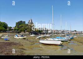 Port of Pornic at low tide in Pays de la Loire region in western France  Stock Photo - Alamy
