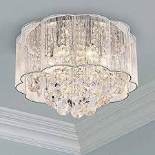 13 inch flush mount led ceiling light fixture, 3000k/4000k/5000k adjustable ceiling lights, oil rubbed bronze saturn dimmable lighting for hallway bathroom kitchen or stairwell, etl listed. Amazon Com Moderne Kristall Regentropfen Deckenleuchte Fur Esszimmer Badezimmer Schlafz In 2020 Led Ceiling Lights Ceiling Light Fixtures Led Ceiling Light Fixtures