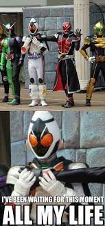 Fourze Hunny Why Are U Holding On To Wizards Hand Like A Puppy Wait A Minute U Are A Puppy Kamen Rider Ooo Kamen Rider Kamen Rider Series