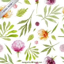 Paint in the inner petals with a gently contrasting tone. Free Vector Hand Painted Flowers Pattern