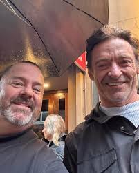 We'll never get enough of Hugh doing what he loves! Happy after today's  matinee 🥰 📷: JL Admin, Kevin Altes #hughjackman #togethertheatre