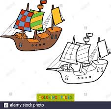Download Coloring Book For Children Yacht Stock Vector Image Art Alamy