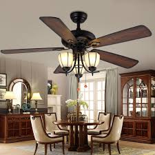 To choose the best ceiling fan for your large room, you will want to review the fan's blade span (typically expressed as a diameter), its mounting type and the measurements of your room. Lukloy Retro Ceiling Fan Pendant Light Restaurant Living Room Dining Room Fan Glass Light Simple Modern Led Wood Leaf Fan Lamp Ceiling Fans Aliexpress
