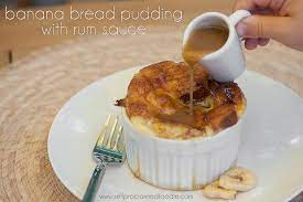 In another bowl, beat the egg whites until there is a formation of firm peaks. Banana Bread Pudding With Rum Sauce Self Proclaimed Foodie
