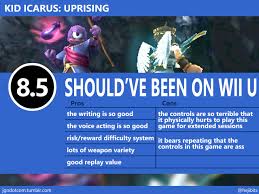 Jgn Video Game Reviews Kid Icarus Uprising 3ds 2012