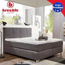 Ebenso wie die box sind auch die füße aus massivholz. Breckle Boxspringbett Arga Preime Inkl Taschenfederkern Matratzen Topper Grossen Und Kissenset Wahlbar Matratzen Lattenroste Boxspringbetten Schlafnett