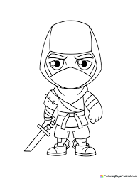 A1's fortnite save the world community page has 2,664 members. Fortnite Save The World Ninja Chibi Coloring Page Coloring Page Central