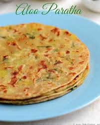 Aloo Paratha Recipe Tomato Garlic Chutney Side Dish Raks Kitchen Recipe Paratha Recipes Recipes Paratha