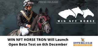 Win Nft Horse Tron Will Launch Open Beta Test On 6th December Crypto Bulls Club