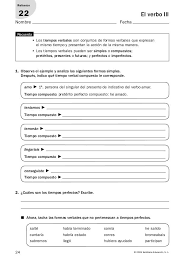6º Primaria Fichas De Ampliacion Y Refuerzo Lengua La Casa Del Saber Apuntes De Lengua Practicas Del Lenguaje Verbos En Espanol
