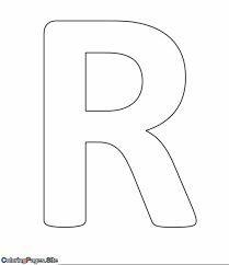 These words start from the letters that can be found in alphabet. R Letter Alphabet Coloring Page