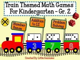 This Train Themed Resource Is Full Of Engaging Math Games For Young Children Kids Love Trains And Love D Kindergarten Math Games Math Games Kindergarten Games