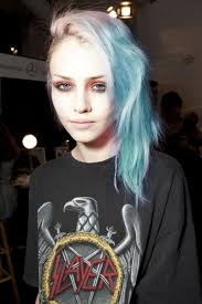 Blend bright blue and cotton candy pink eye shadow with lip gloss. Blue Hair Charlotte Free And Colored Hair Image 346741 On Favim Com