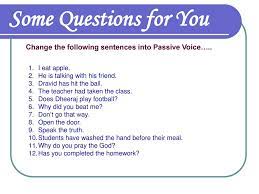 General rules for changing the active voice into passive voice. Grammar Active Passive Voice By Nityanandesh Narayan Tripathi Ppt Download
