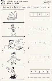 Image result for kata adjektif latihan tahun 2 preschool. Image Result For Latihan Kata Adjektif Tahun 2 Preschool Worksheets Tuition Worksheets