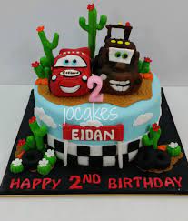 Cake cool birthday cakes boy birthday cake cake designs birthday 2 year old birthday cake how to make cake cars birthday cake second birthday cakes race race track cake cake made for 2 year old boy. Cars 2 Cake For 2 Year Old Eidan Jocakes