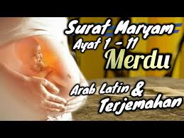Kandungan surah maryam ayat 7 ini, allah memberi kabar gembira kepada zakaria as akan kelahiran seorang putra pewarisnya. Surat Maryam 1 11 Merdu Arab Latin Terjemahan 7x Putar Youtube