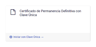 Firma electrónica avanzada con clave única. Nuevo Tramite En Linea Certificado De Permanencia Definitiva Con Clave Unica Immichile