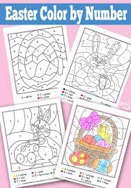 Über 7 millionen englischsprachige bücher. Easter Color By Numbers Worksheets Itsybitsyfun Com