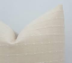EVE || Set of 2 Stripe Pillow Covers Neutral Stripe Pillow Set Farmhouse Pillow Cream Stripe Pillow Neutral Small Lumbar Chair Pillow Set - Etsy
