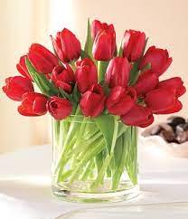 Pin By Jennifer Hrdlicka Achenbach On In The Kitchen Bulb Flowers Tulips In Vase Tulips Flowers