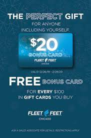Fleetfeet.com will accept payment via american express, discover, visa, or mastercard. Fleet Feet Chicago Gift Card Promotion