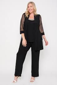 R M Richards Plus Size Formal Pants Suit Mother Of The Bride Plus Size Plus Size Black Dresses Plus Size Pants