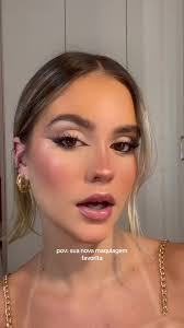 to apaixonada nessa maquiagem 🤎 #maquiagem