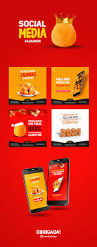 social media salgados on behance in 2021 social media design graphics social media design inspiration food marketing ideas