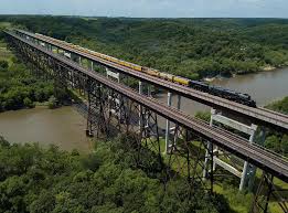 The bridge had been built long ago by people who did not do a very good job. Industrial History Up C Nw Kate Shelley Bridge Over Des Moines River West Of Boone Ia