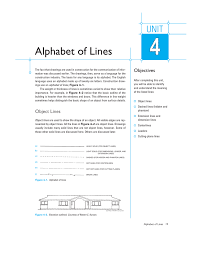 Identify line types for the alphabet of lines. Alphabet Of Lines
