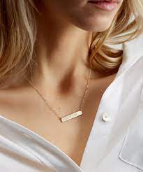 Stella Bar Necklace Gldn Horizontal Bar Necklace Bar Necklace Necklace