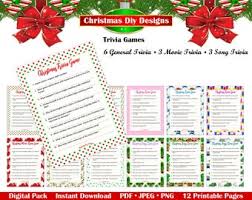 You can do this quiz online or print it on paper. Holiday Trivia Games Etsy
