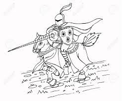Discover (and save!) your own pins on pinterest. Caballero De Lanza Medieval A Caballo Ilustracion De Vector Aislado En Blanco Y Negro Puede Ser Utilizado Como Pagina Para Colorear Ilustraciones Vectoriales Clip Art Vectorizado Libre De Derechos Image 82622891