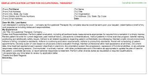 Prove you have their top key skills; Occupational Therapist Career Templates Examples