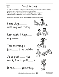 Looking for some activities for teaching verbs to your kindergarten, 1st, or 2nd grade students? 1st Grade Writing Worksheets Word Lists And Activities Page 4 Of 5 Greatschools