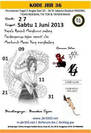 Jbr Blog Kode Pakong Jbr36 Hari Sabtu 1 Juni