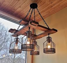 Rustikale Leuchte Hangeleuchte Rustikale Beleuchtung Industrielle Pendelleuchte Ho In 2020 Rustic Light Fixtures Rustic Pendant Lighting Wood Chandelier Rustic
