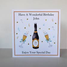 Create a personalized birthday card printed by papier on high quality paper. Birthday Card All Ages Available Personalised 8x8 Inch Large Etsy Personalized Birthday Cards Birthday Cards 1st Birthday Cards