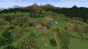 Do you love survival, modern design and architecture with nature? Extreme Small Minecraft Village Seed 1 15 2 Four Houses