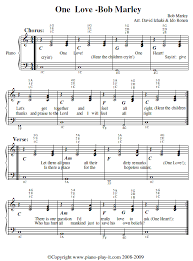 Bob Marley One Love Piano Tab Bob Marley Bob Marley Music Marley