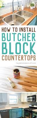 They can easily be cut and installed with a do it yourself work ethic. How To Install Butcher Block Countertops Hey Let S Make Stuff