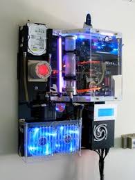 Any old pc can sit on your desk or floor, so why not build one to hang on your wall? 93 Wall Mounted Pc Ideas Wall Mounted Pc Custom Computer Custom Pc