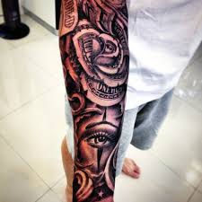 Man With Sleeve Of Money Rose Tattoo Rose Tattoos For Men Tattoos For Guys Money Tattoo