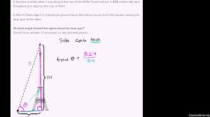 If you create a modified assignment using a purchased editable file, please credit us as follows on all assignment and answer key pages Right Triangle Word Problem Video Khan Academy