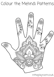 Mehndi Hand Colouring Pages Mehndi Patterns Hand Coloring Pattern Coloring Pages