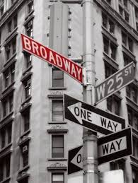 Black And White Nyc Photography Red Broadway Sign In A Black And White Photo Of New York City Black And White City Red Photography Color Splash Red