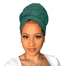 Xtrend Stretch Head Wrap Scarf Stretch Turban Long Hair Scarf Wrap Sol