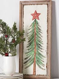 Rustic Christmas Tree Framed Wall Art Christmas Wall Art Diy Christmas Wall Art Christmas Tree Painting