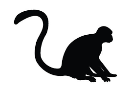 Monkey Vector Graphics Free Download Monkey Silhouette Silhouette Clip Art Animal Stencil Silhouette Illustration